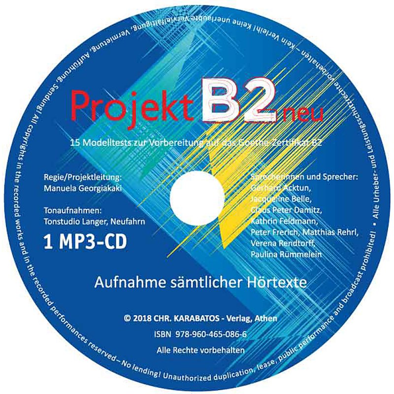 Projekt B2 neu - 1 MP 3-CD υ